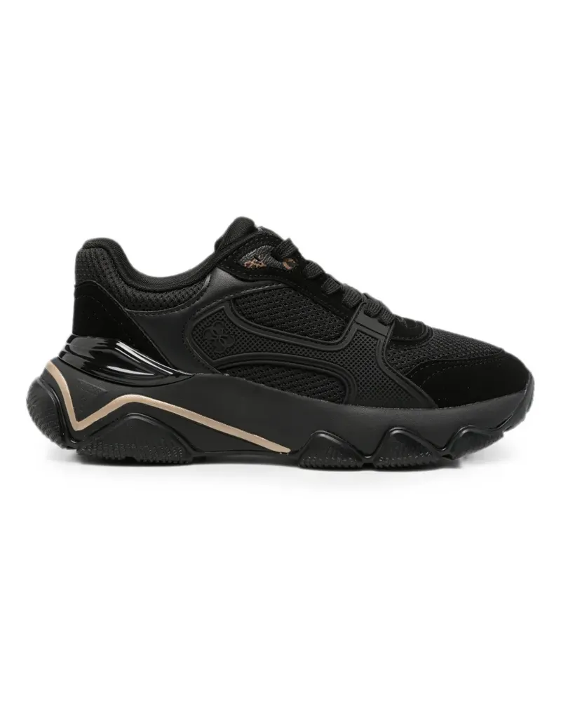 Guess Sneakers mit Kontrasteinsätzen - Schwarz Schwarz