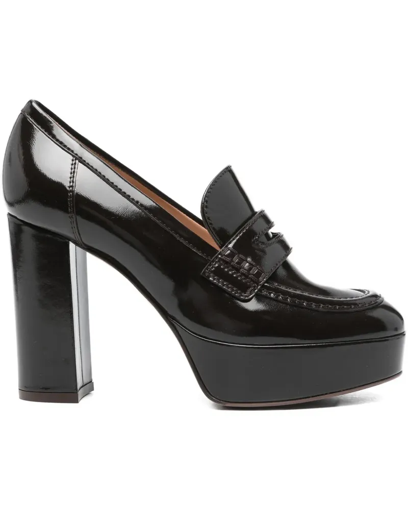 Gianvito Rossi Loafer mit Plateau 100mm - Braun Braun