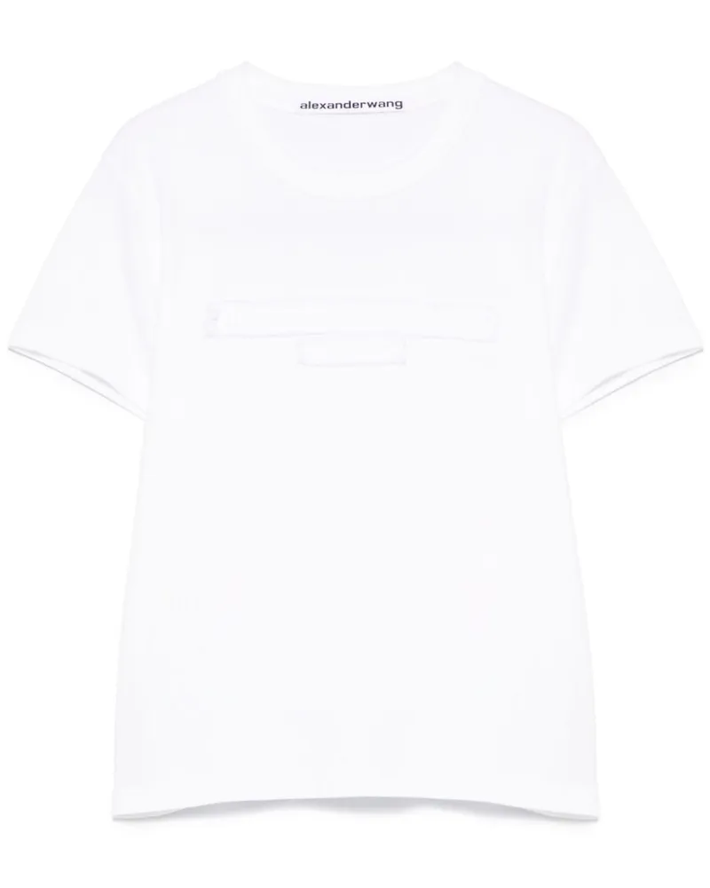Alexander Wang T-Shirt mit Logo-Prägung - Weiß Weiß