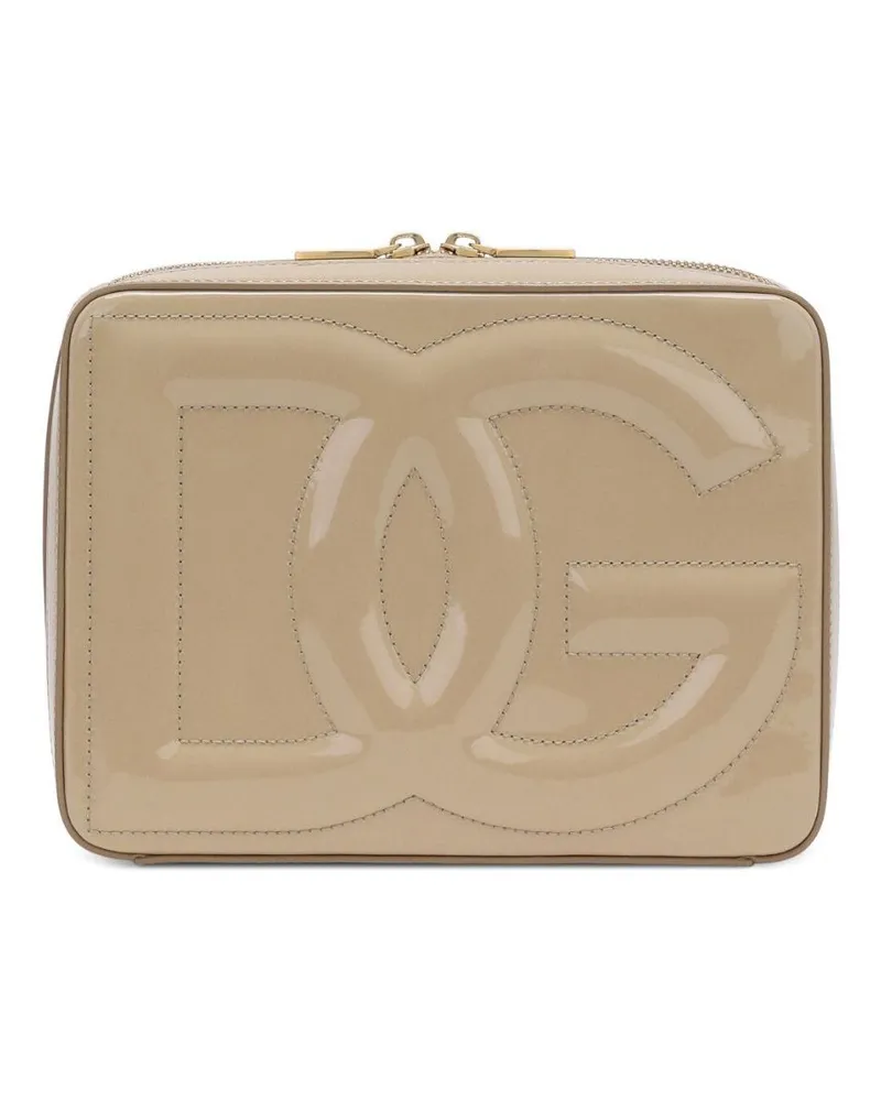 Dolce & Gabbana Kameratasche aus Leder - Nude Nude