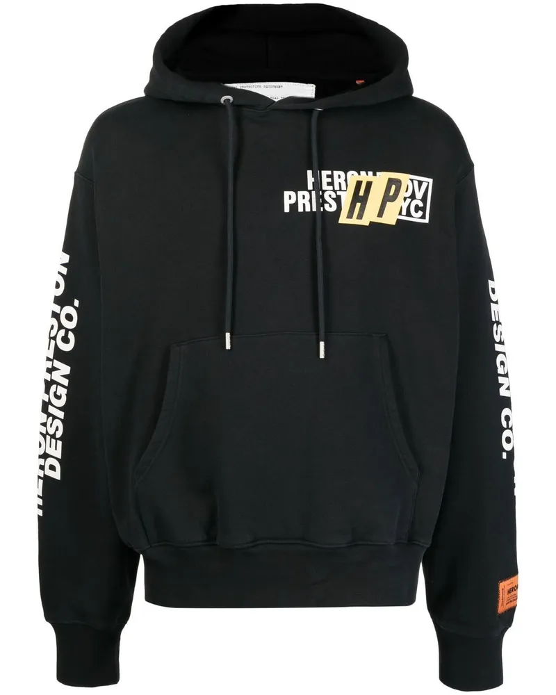 Heron Preston Real Estate Hoodie mit Logo-Print Schwarz