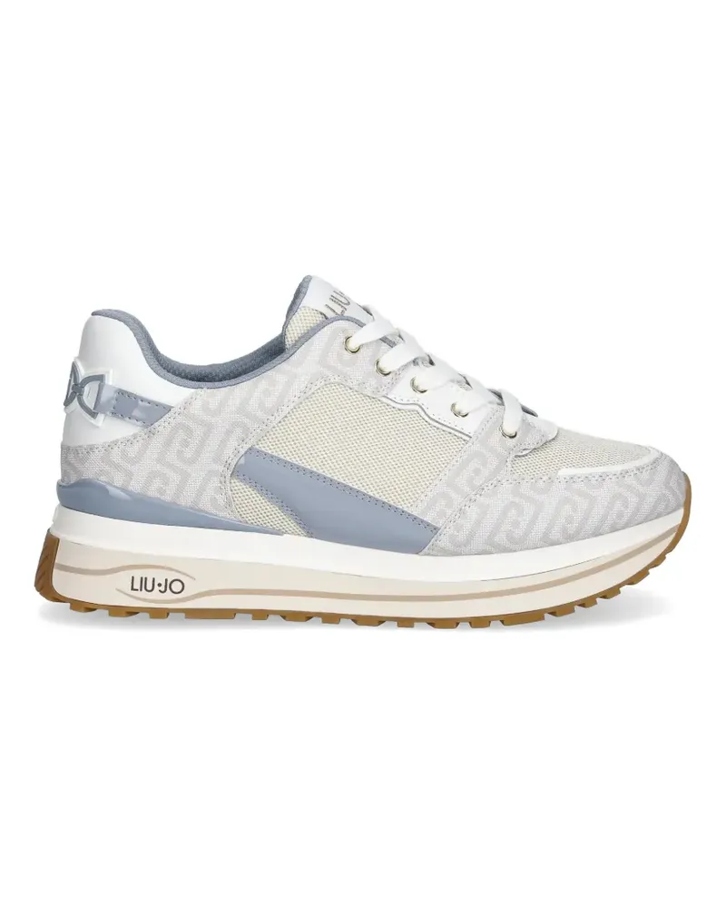 Liu Jo logo-pattern sneakers - Nude Nude