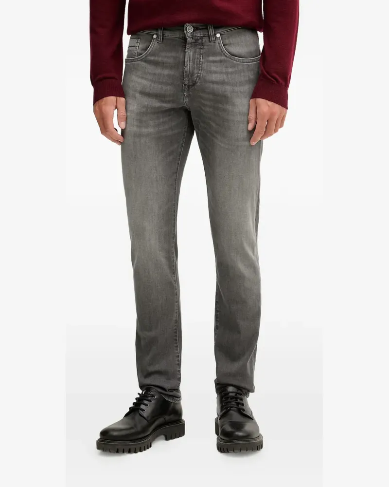 Karl Lagerfeld KL-Jordan faded logo-patch jeans - Grau Grau