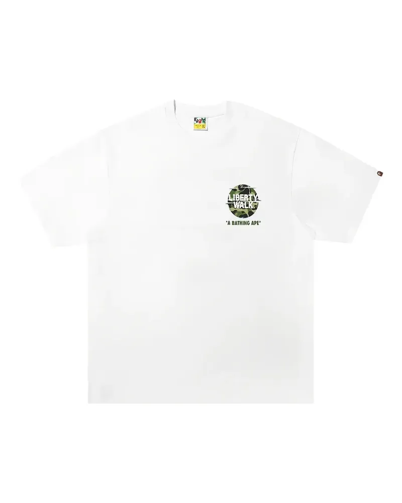 BAPE x Liberty Walk ABC Camo T-shirt - Weiß Weiß