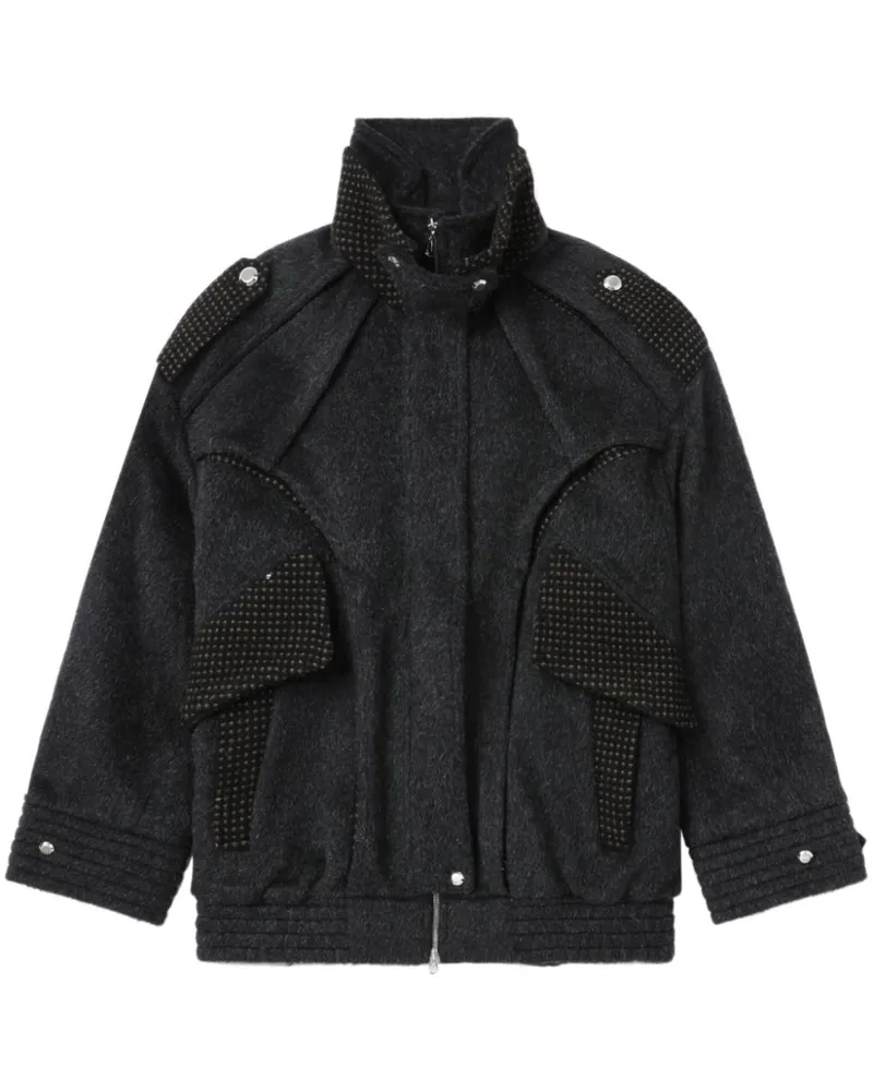 KIKO KOSTADINOV Bomberjacke mit Kontrasteinsätzen - Schwarz Schwarz