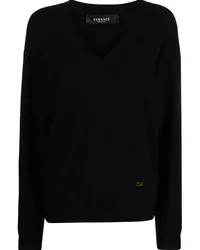 Versace La Greca Kaschmirpullover Schwarz