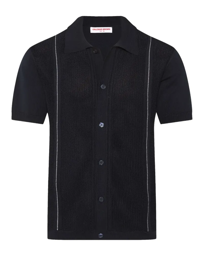 Orlebar Brown Roddy chevron shirt - Blau Blau
