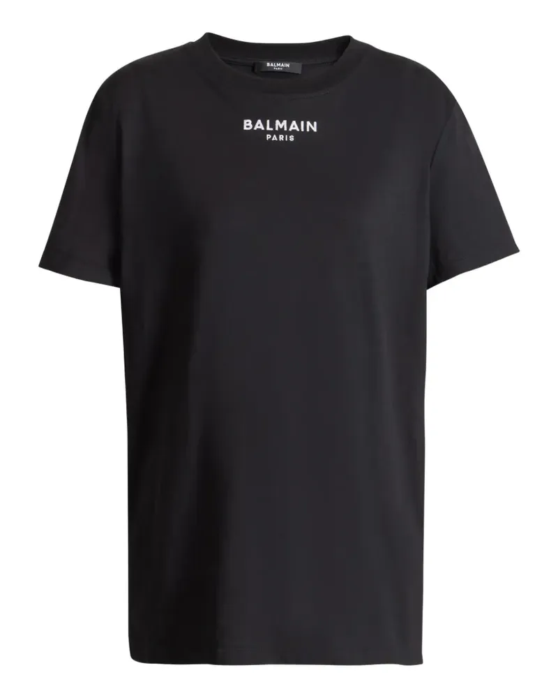 Balmain Paris embroidered T-shirt - Schwarz Schwarz
