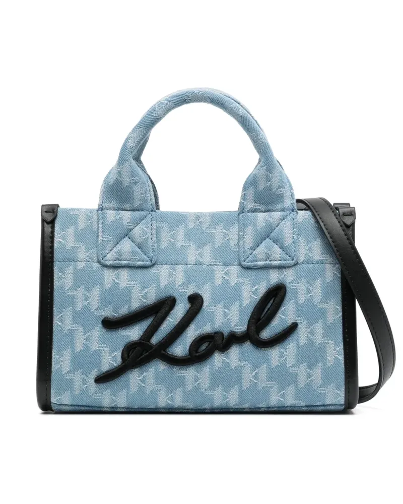 Karl Lagerfeld Kleine Kskuare Umhängetasche - Blau Blau