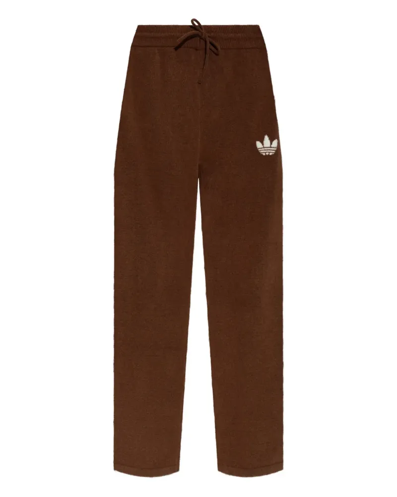 adidas Gestrickte Hose mit Kordelzug - Braun Braun