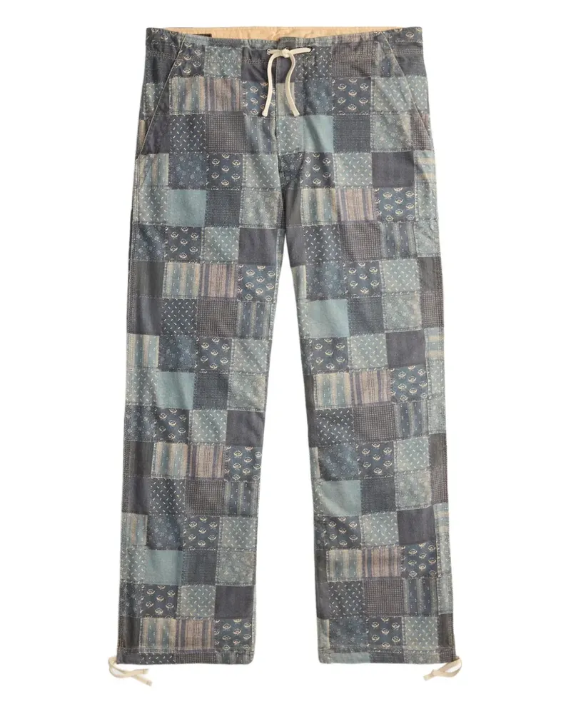 Ralph Lauren Patchwork-Hose mit Kordelzug - Blau Blau