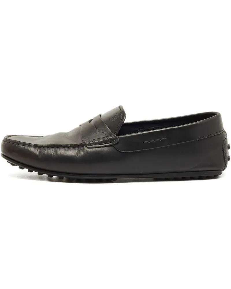TOD'S leather loafers - Schwarz Schwarz