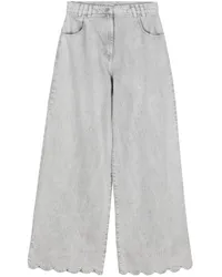 Stella Nova Halbhohe Wide-Leg-Jeans Grau