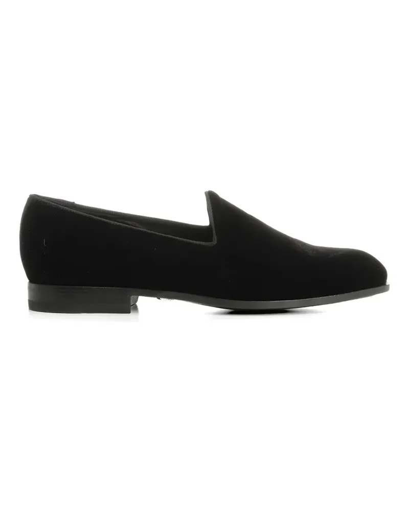 Tagliatore Skyler velvet loafers - Schwarz Schwarz