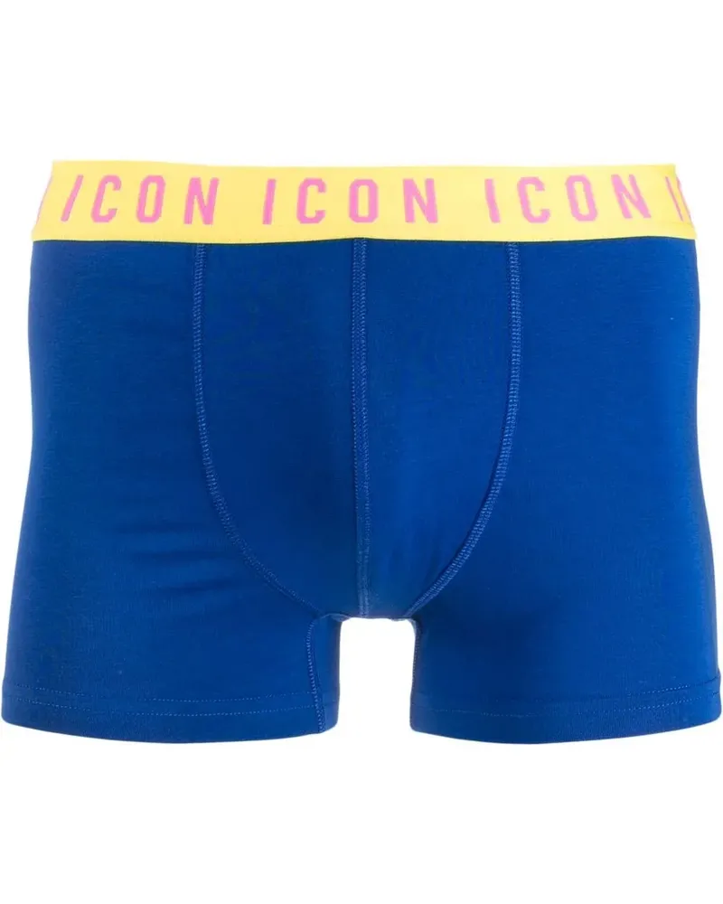 Dsquared2 Boxershorts mit Logo-Bund - Blau Blau