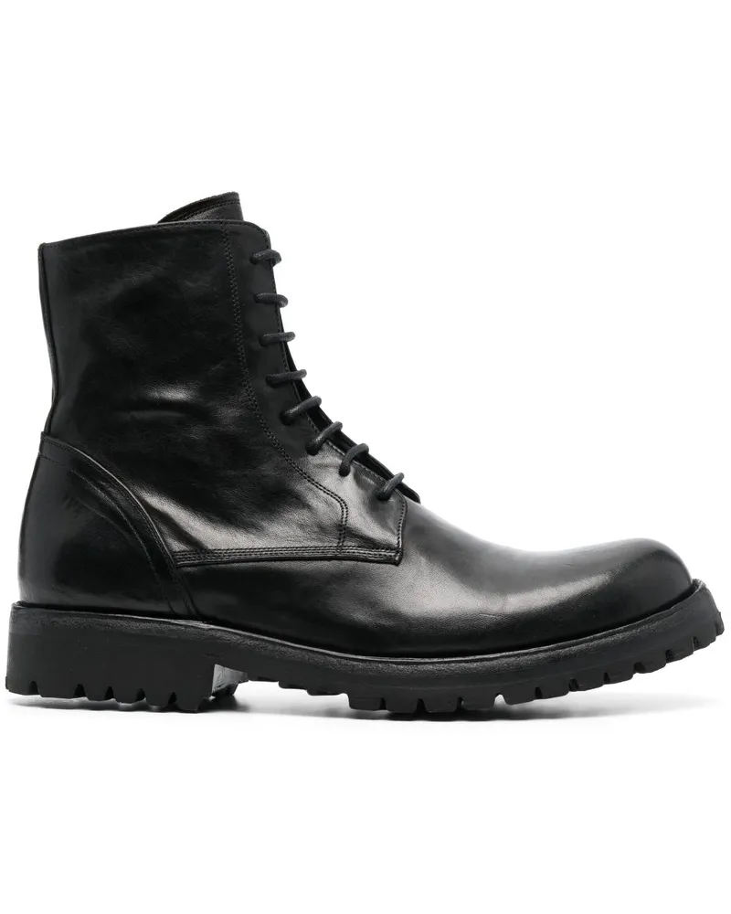 Officine Creative Italia Klassische Schnürstiefel - Schwarz Schwarz