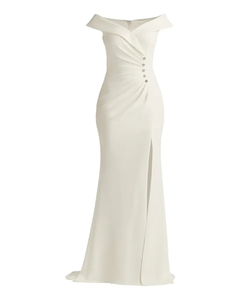 Tadashi Shoji embellished slit dress - Nude Nude
