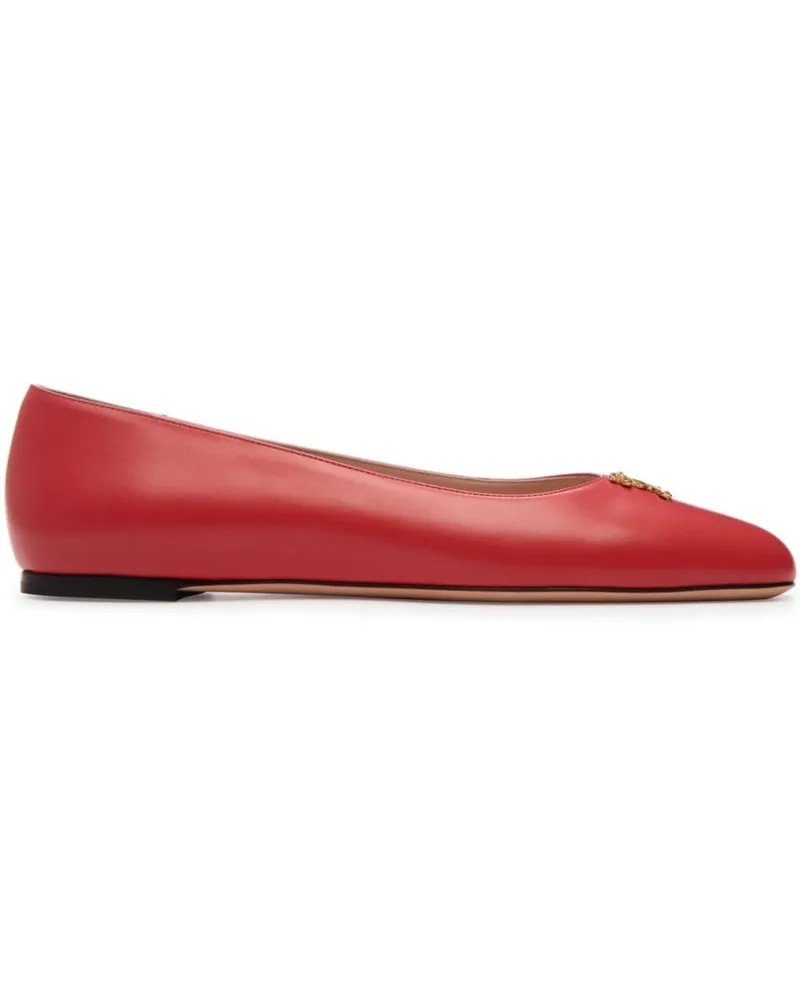 Bally Ballerinas mit Herz-Schild - Rot Rot