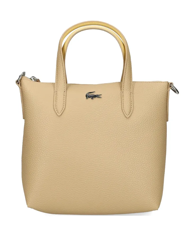 Lacoste small Anna tote bag - Nude Nude