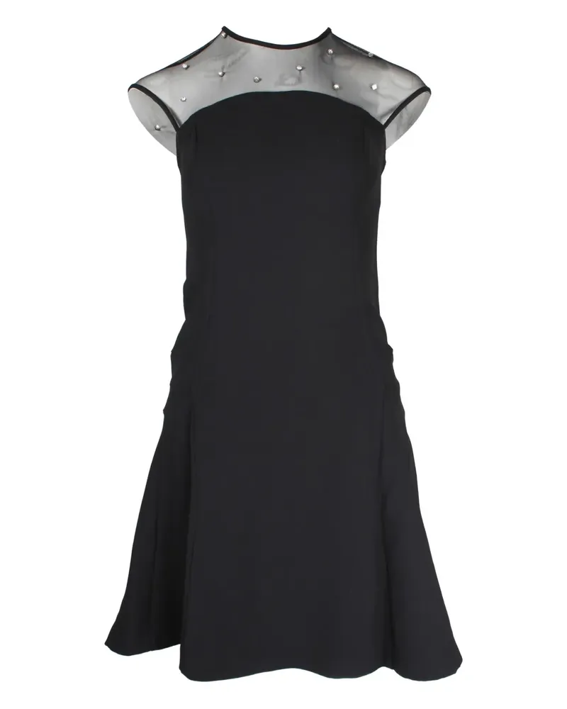 Sandro pearl-embellished mini dress - Schwarz Schwarz