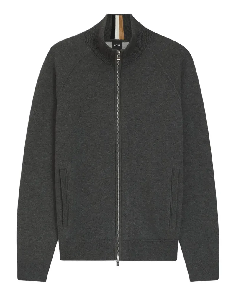 HUGO BOSS zip cardigan - Grau Grau