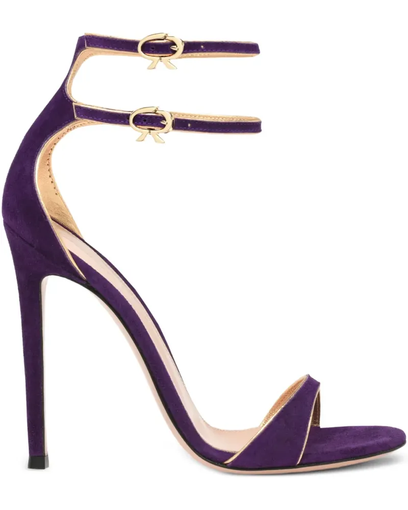 Gianvito Rossi Victorine Sandalen mit doppelter Schnalle 115mm - Violett Violett
