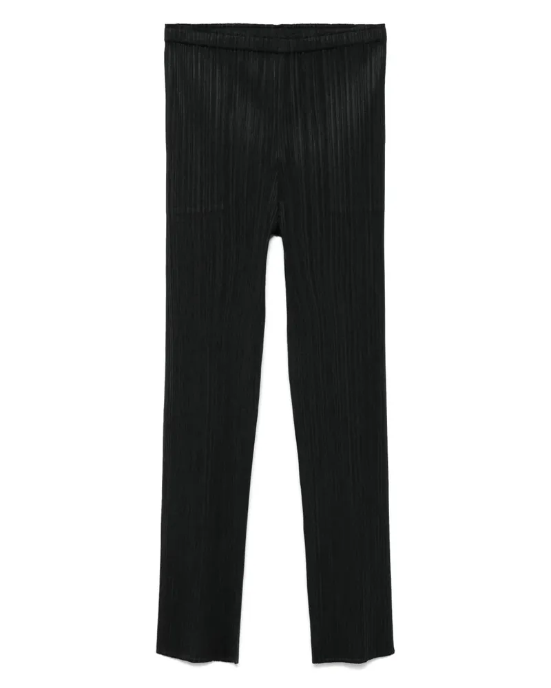 Issey Miyake Hose mit Bundfalten - Schwarz Schwarz