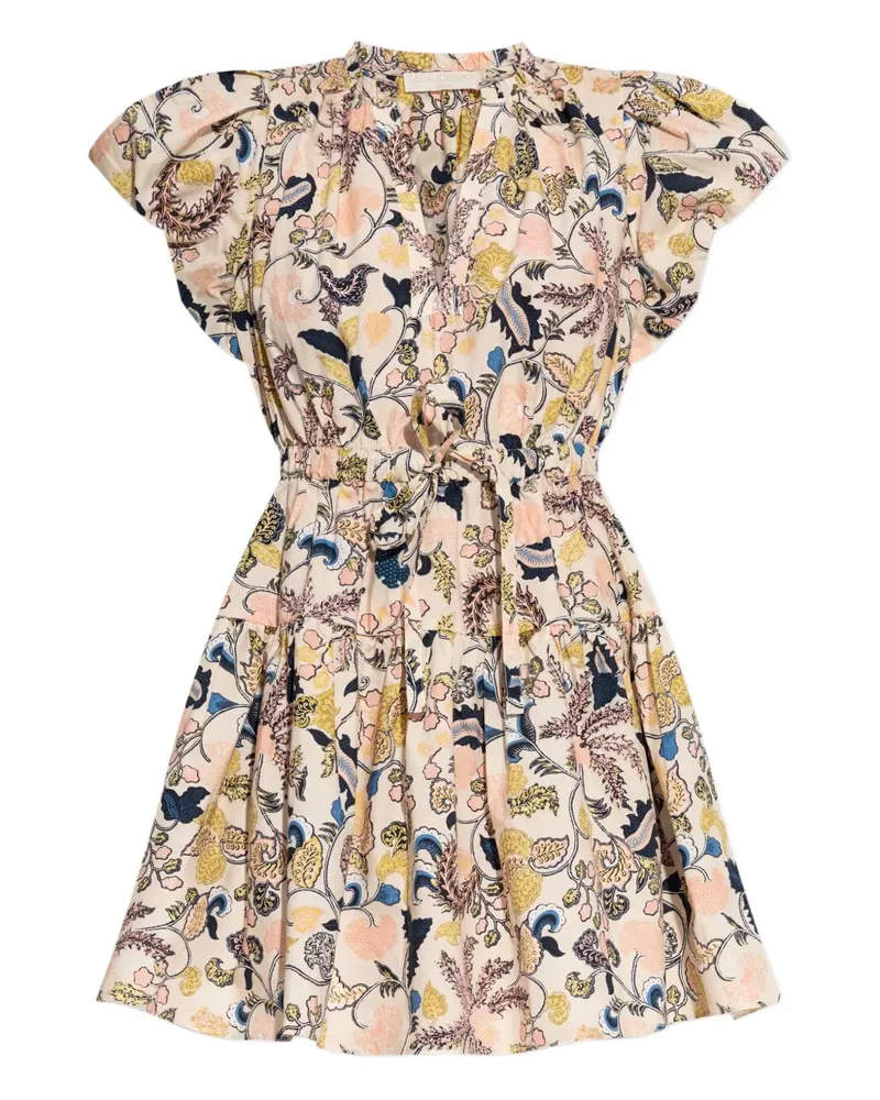 Ulla Johnson Minikleid mit Puffärmeln - Nude Nude
