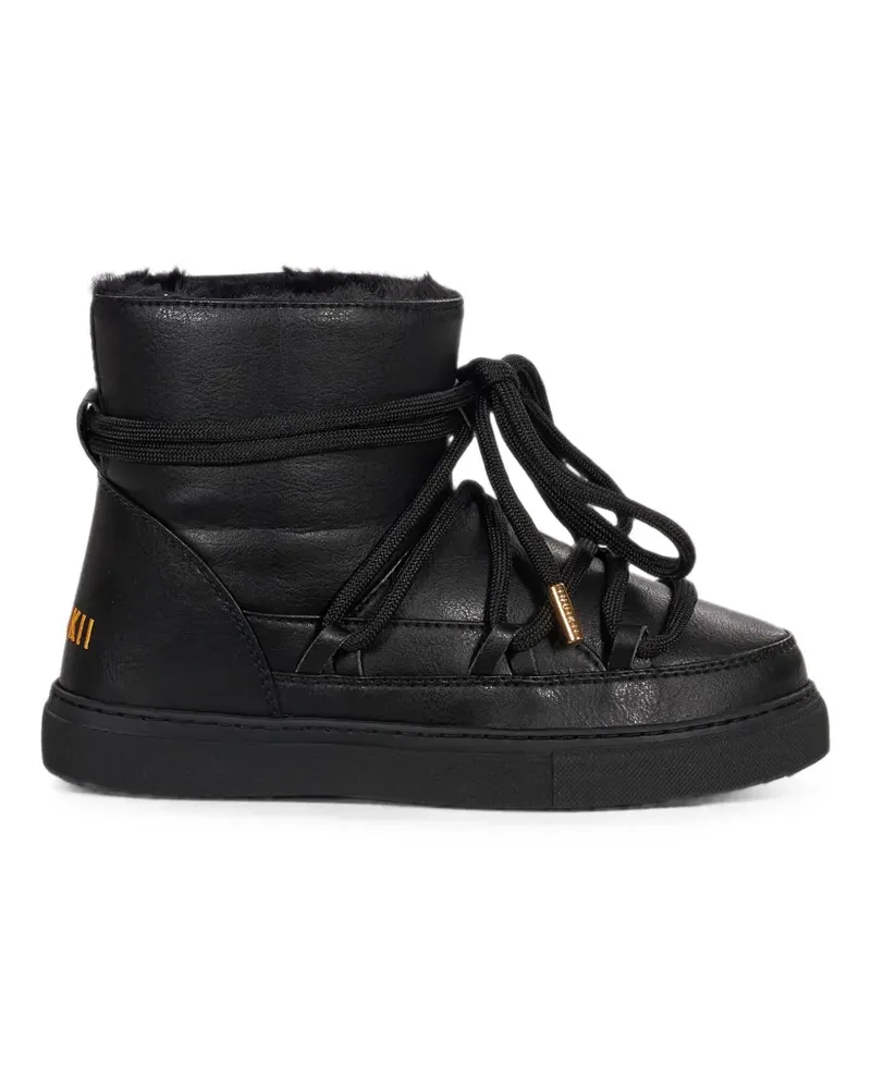 INUIKII Grape lace-up shearling-lined boots - Schwarz Schwarz