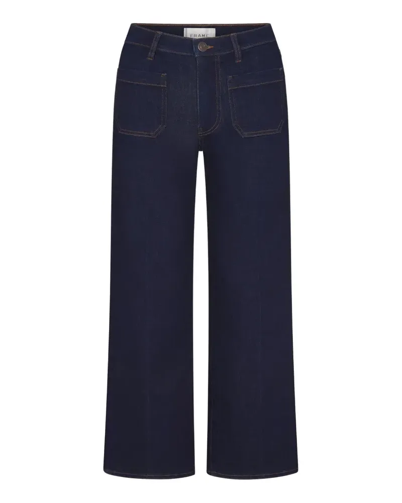 Frame Denim patch-pocket wide-leg jeans - Blau Blau