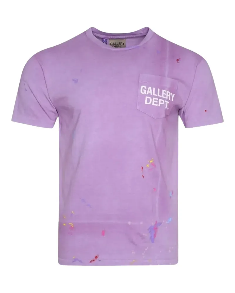 GALLERY DEPT. T-Shirt mit Farbklecks-Print - Violett Violett