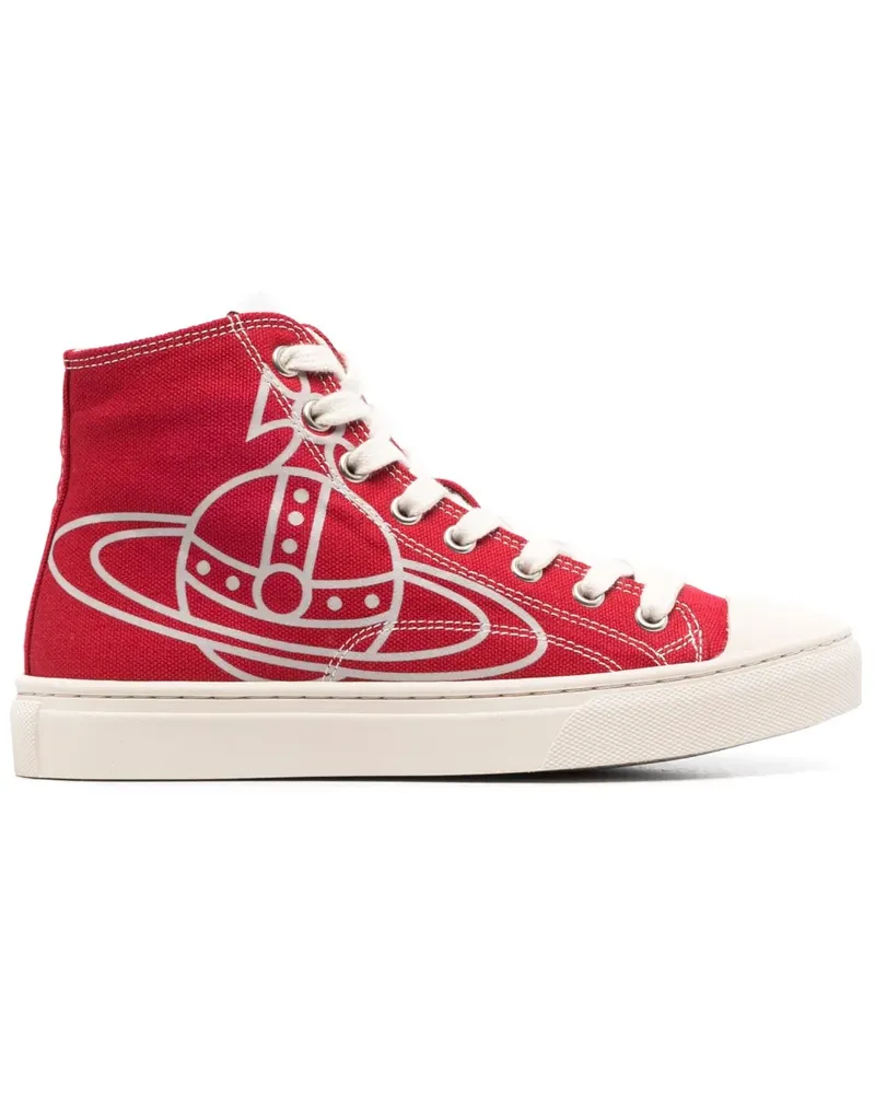 Vivienne Westwood Deck Plimsoll High-Top-Sneakers - Rot Rot