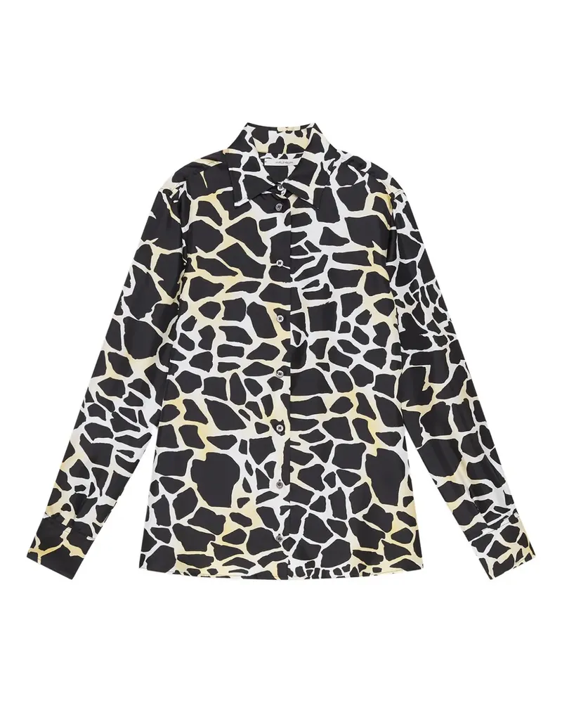 Maliparmi Hemd mit Giraffen-Print - Schwarz Schwarz