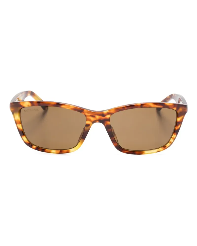 Balenciaga Ergonomische Sonnenbrille - Braun Braun