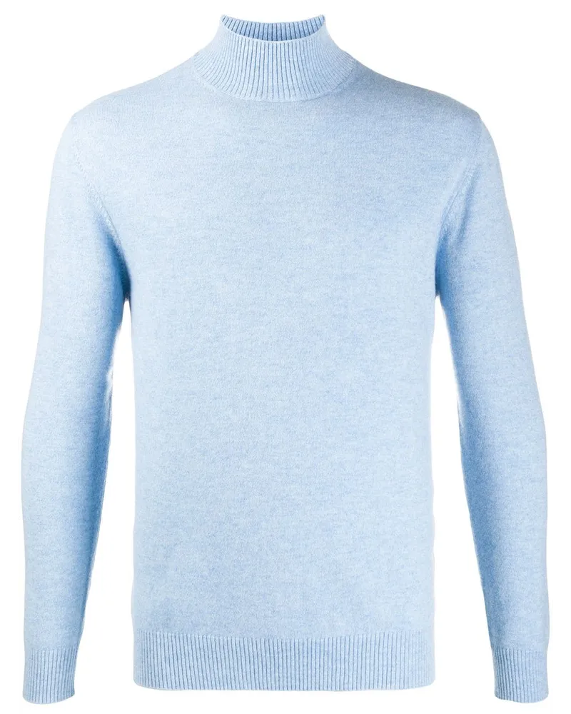 N.Peal Pullover mit Stehkragen - Blau Blau