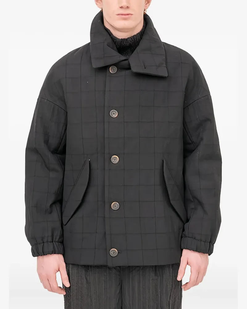 forme d'expression Gefütterte Bomberjacke - Schwarz Schwarz