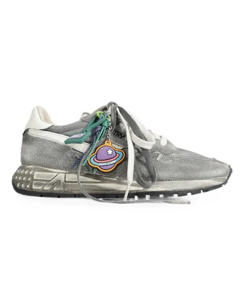 AUTRY Reelwind Super Vintage sneakers in white and black suede and nylon - Grau Grau