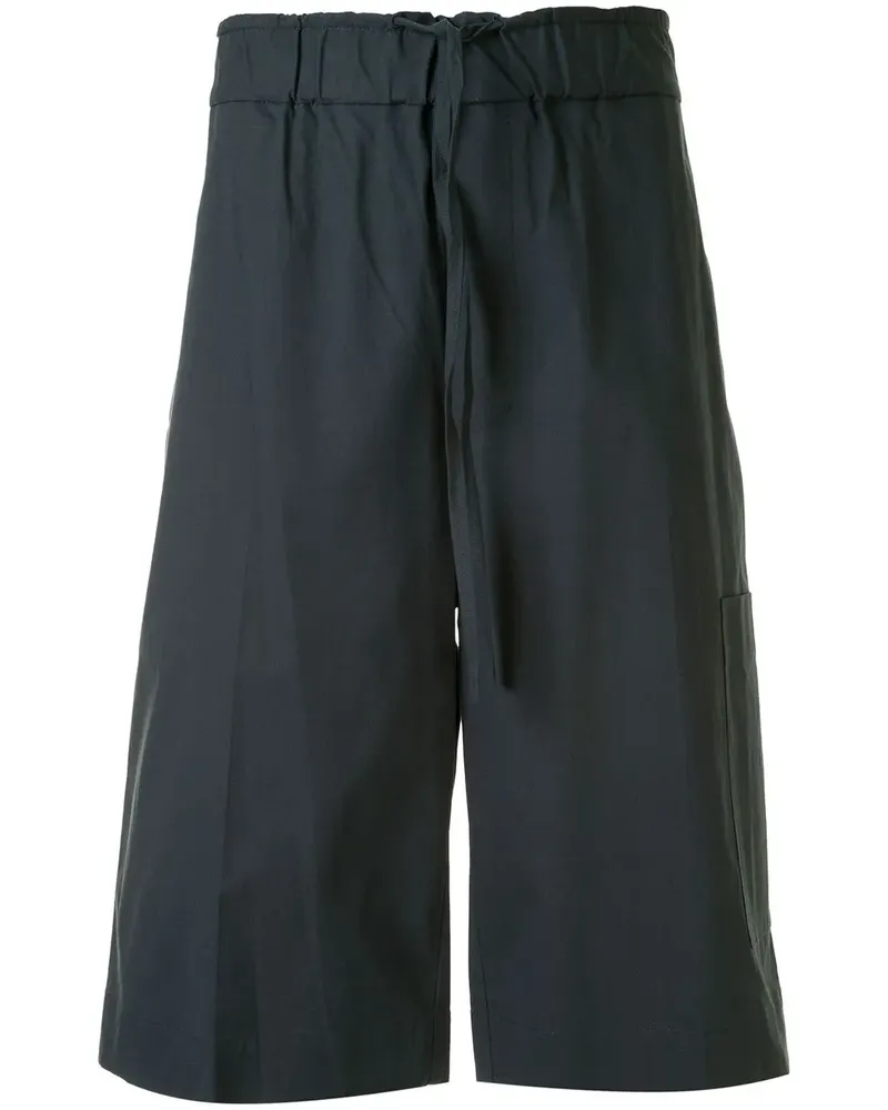 3.1 phillip lim Popeline-Shorts mit Stretchbund - Blau Blau