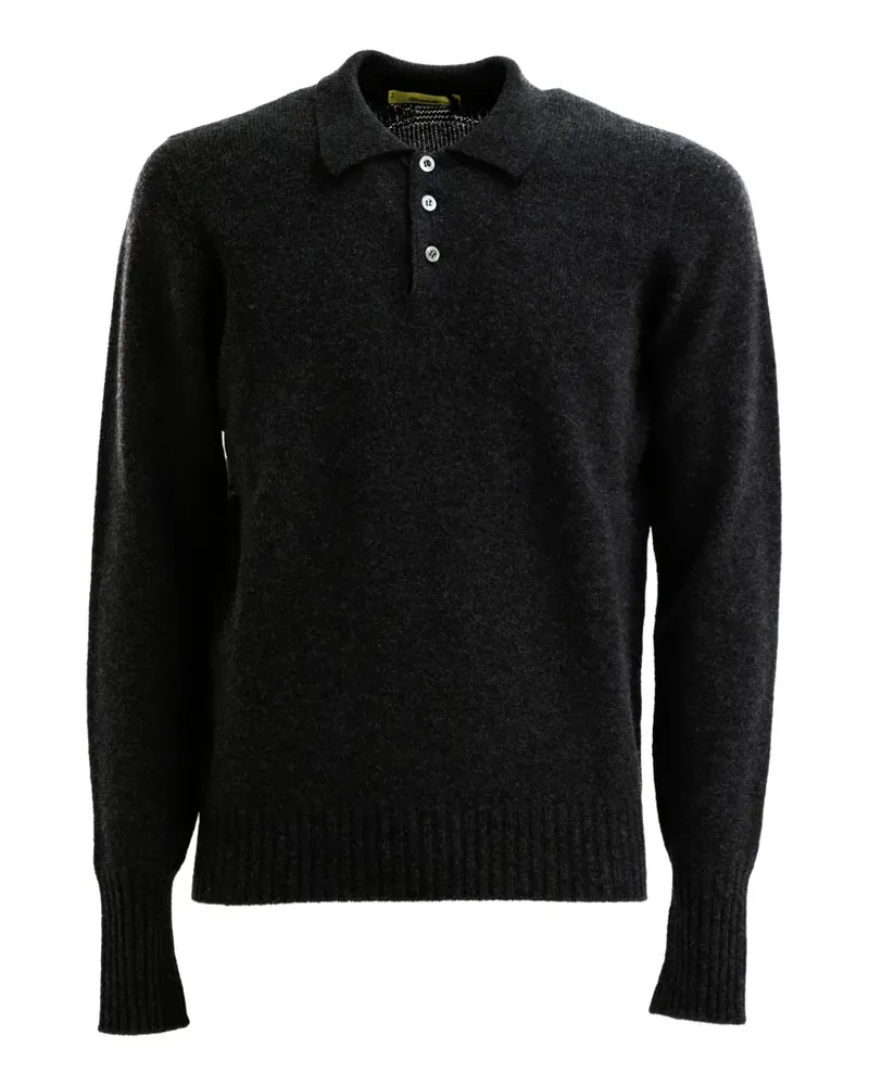 Drumohr  Pullover mit Polokragen - Grau Grau