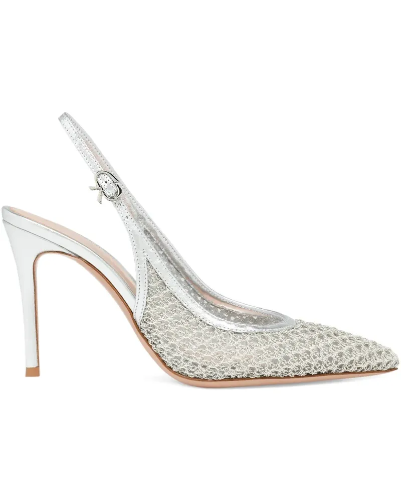 Gianvito Rossi Spitze Nikki Slingback-Pumps - Grau Grau