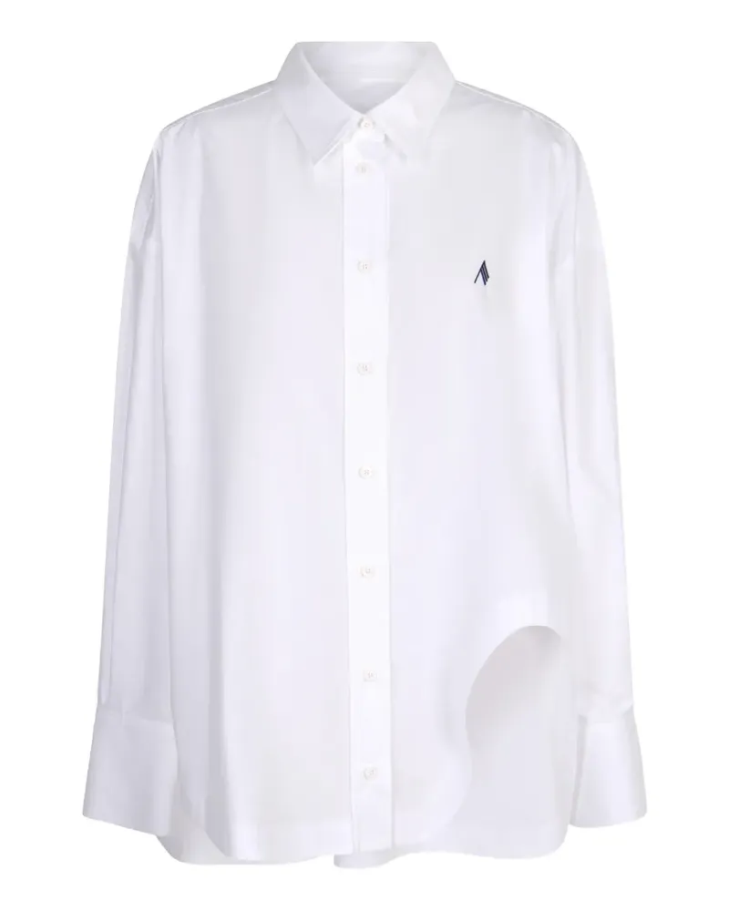 ATTICO Hemd mit Logo-Stickerei - Weiß Weiß