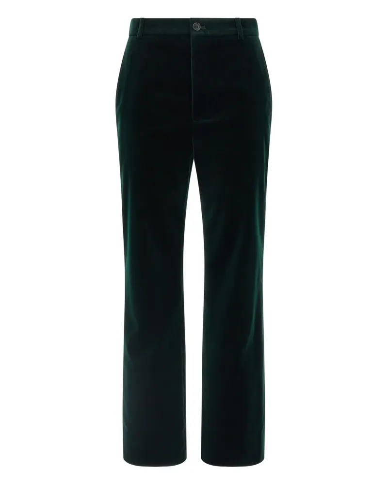 Saint Laurent Hose aus Samt - Grün Grün