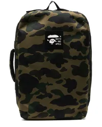 BAPE Rucksack aus Camouflage-Cord Braun