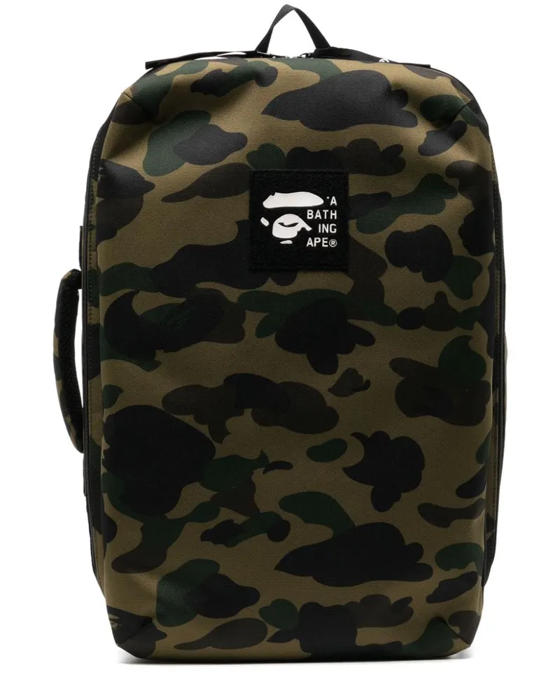 BAPE Rucksack aus Camouflage-Cord - Braun Braun