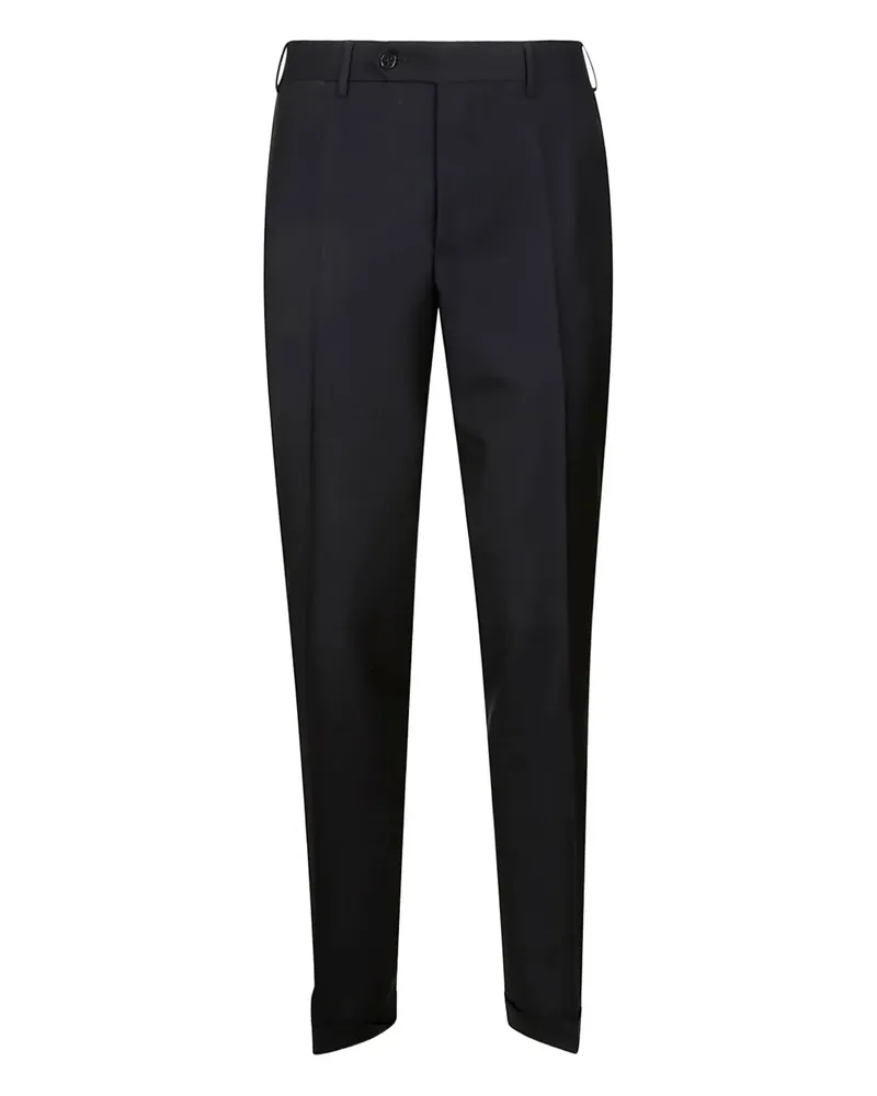 Canali Wollhose mit amerikanischen Taschen - Blau Blau