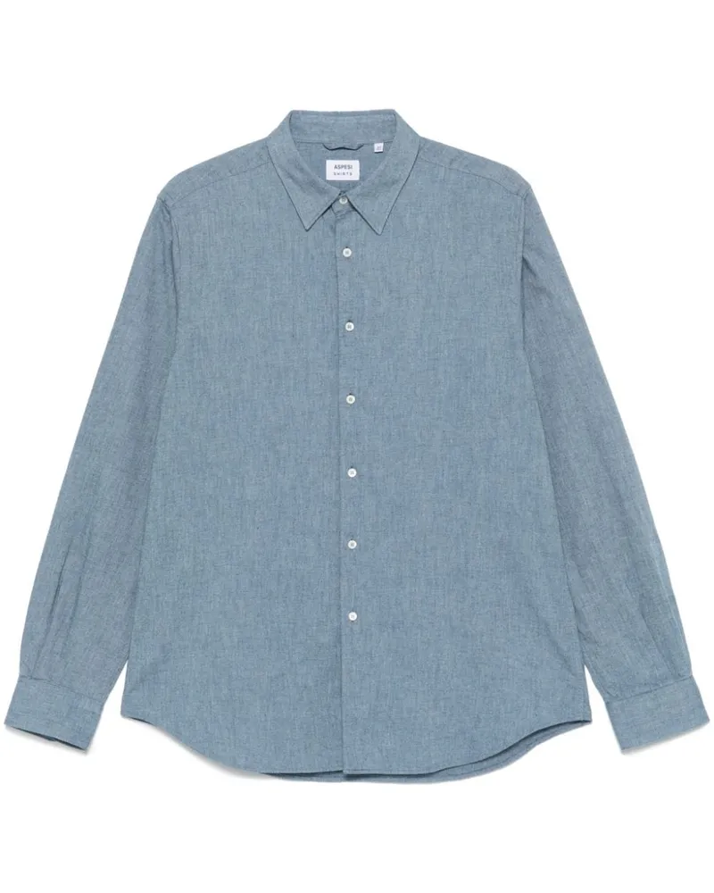 ASPESI Comma Hemd - Blau Blau