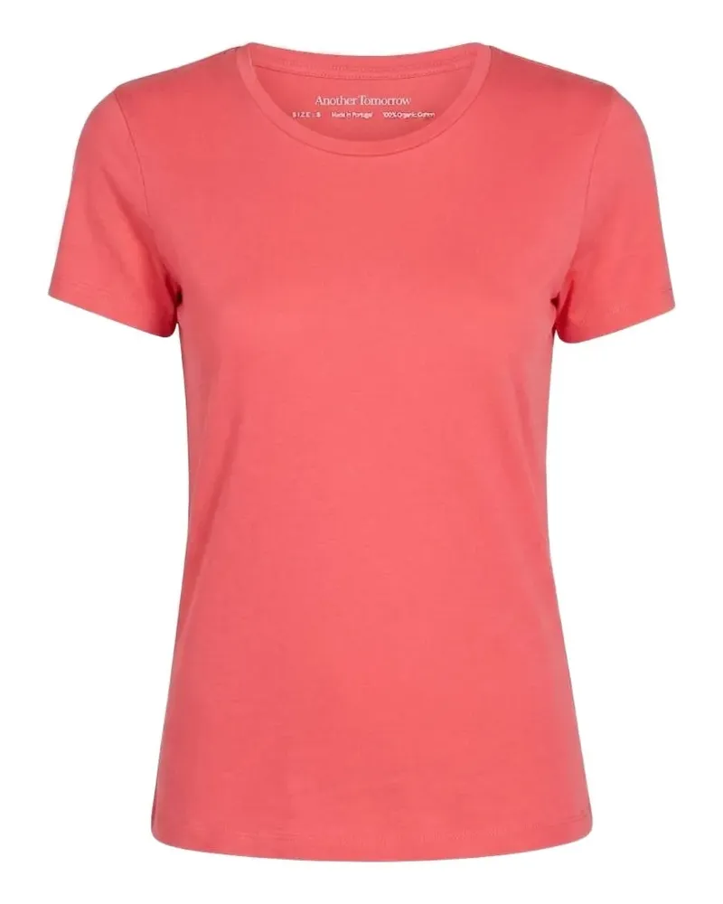 Another Tomorrow Schmales T-Shirt - Rosa Rosa