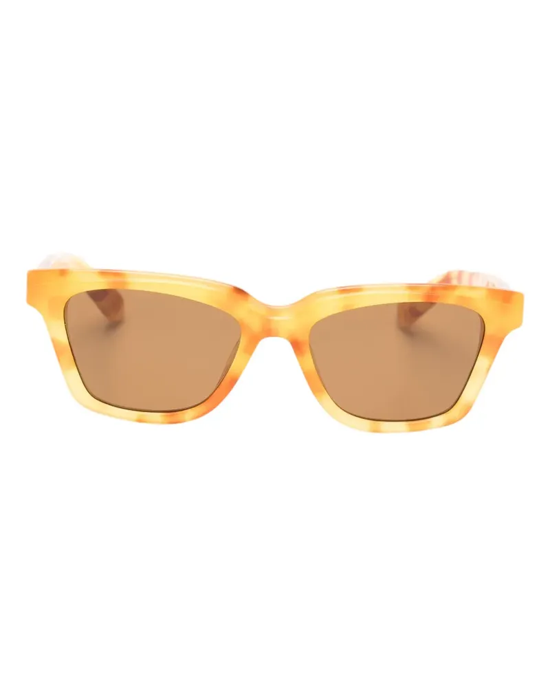 Jacquemus Jac tortoiseshell-effect square-frame sunglasses - Braun Braun