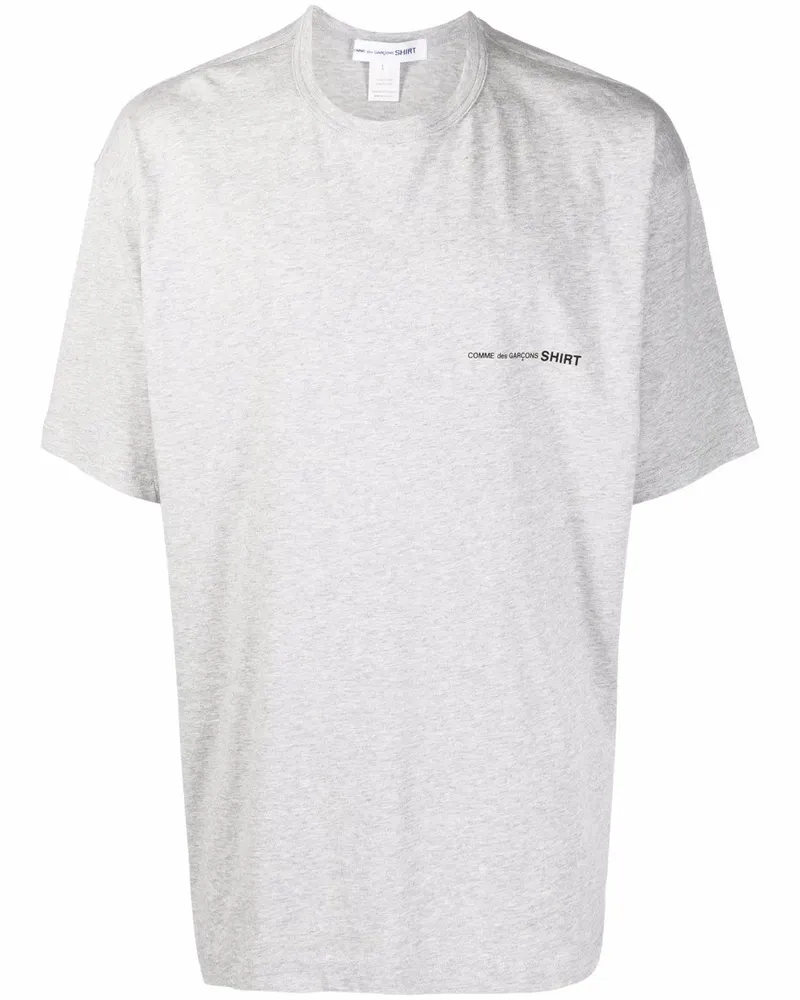 Comme des Garçons T-Shirt mit Logo-Print - Grau Grau