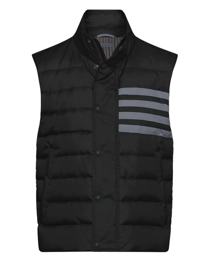 Thom Browne 4-Bar Weste mit Seitentaschen - Grau Grau